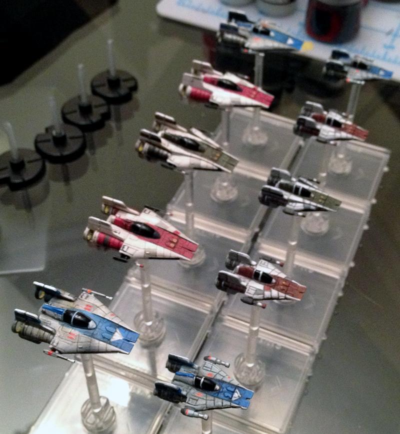 Awing, Comparison, Custom, Fantasy Flight, Miniatures Game, Scale, X